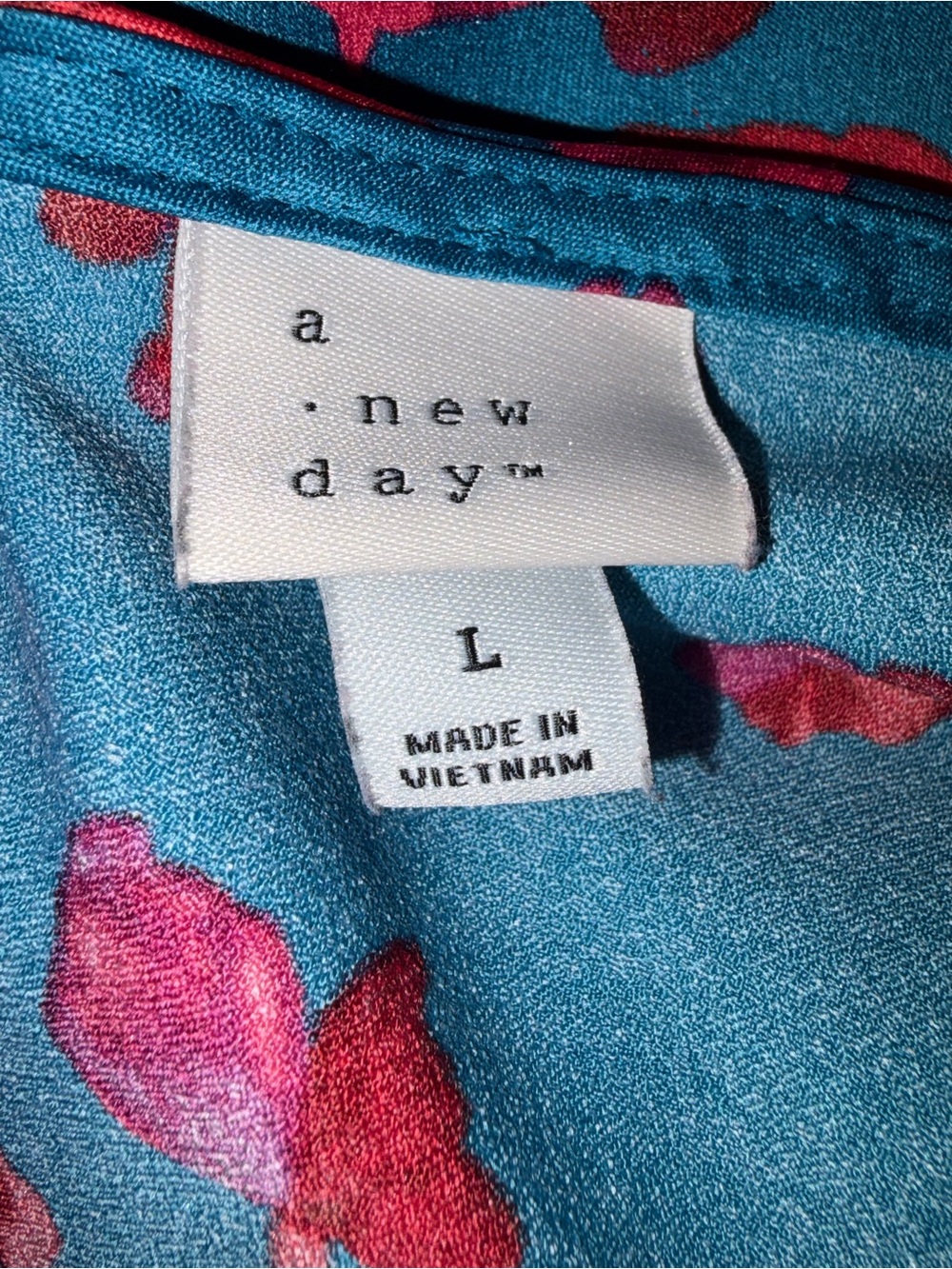 A New Day Slip Dress with Red/Pink Floral Print - Picture 3 of 3